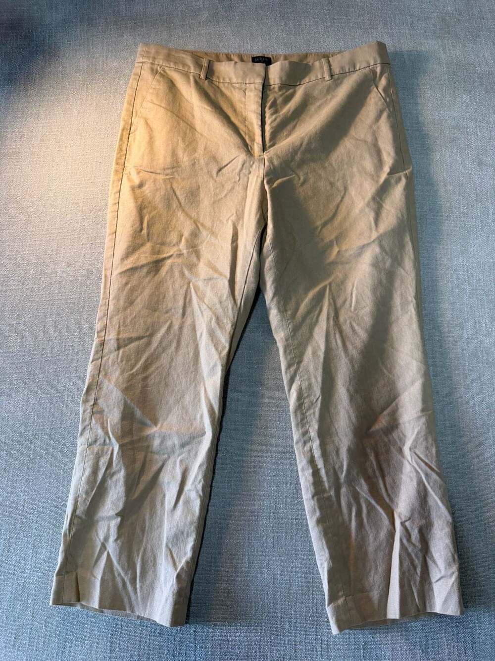 J.Crew Kallie Pant Tan Trousers Size 16